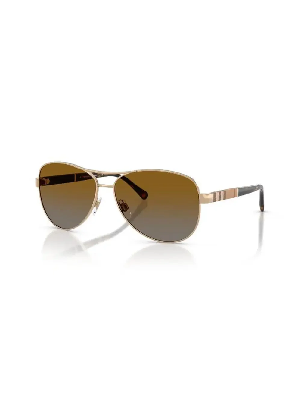 Authentic Burberry Sunglasses 0BE3080 114513 Gold/Brown, Aviator ITALY